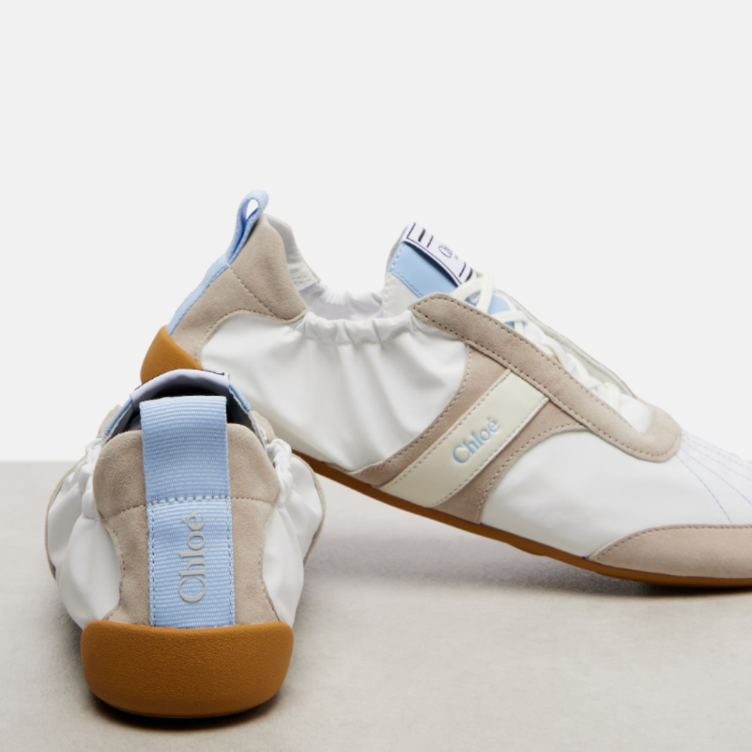 Chloé Kick Sneakers Albastru Ciel